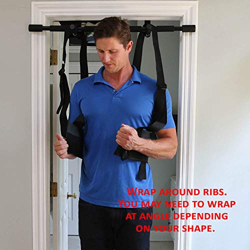 Sit and Decompress Back Stretcher with Pull Up Bar 3 Minutes A Day Lumbar Traction Spinal Decompression - (Small Harness) - size: Small