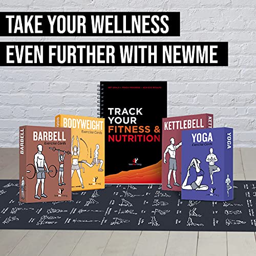 NewMe Fitness Journal for Women & Men, Food & Workout Journal, Planner Log Book to Track Weight Loss, Muscle Gain, Home Gym Exercise, Bodybuilding Progress, Daily Nutrition & Personal Health Tracker - style: Fitness + Nutrition