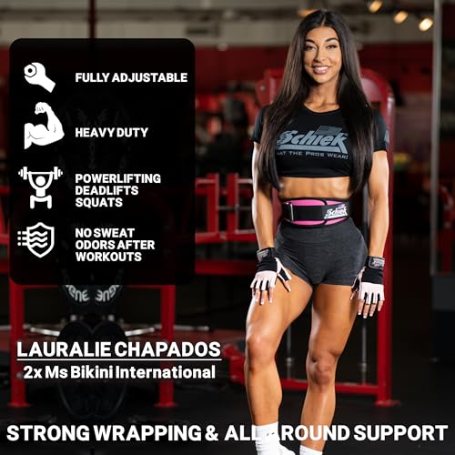 Schiek Sports 2006 Nylon 6 Inches Weight Lifting Belt - Support Belt for Power Lifting - color: Pink, size: X-Small