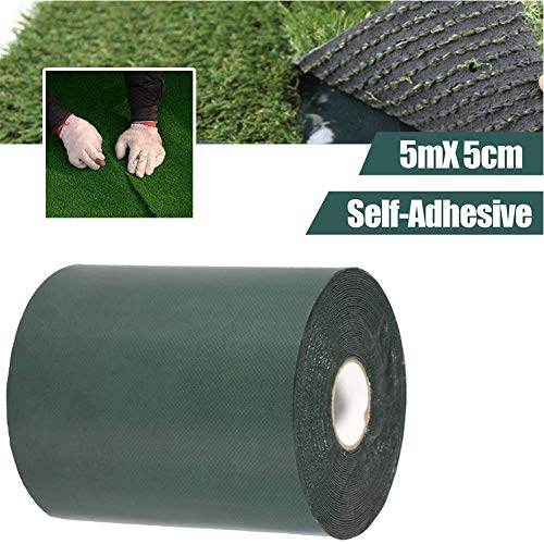 TYLife Double-Sided Artificial Grass Tape(2inx16ft),Self-Adhesive Artificial Seaming Tape, Carpet Turf Tape for Lawn,Outdoor Carpet Jointing,Mat Rug,Connecting Fake Grass - size: Double-sided(2InX16Ft)