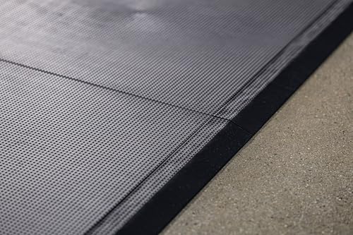 Baselayer Interlocking Floor Tile Trim Pieces - Beveled Edges and Corners - Durable ½ in TPE (Rubber Like, NOT Foam, no Odor) - 10 Edges and 4 Corners - Made in USA