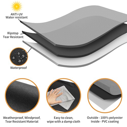 NEXCOVER Electric Smoker Cover 30 Inch - BBQ Grill Cover for Masterbuilt Smokers, Waterproof Barbecue Cover, 18.5" W x 17.5" D x 33" H, Outdoor Vertical Smoker Cover for Cuisinart, Dyna-glo. - size: 30" Vertical Smoker Cover