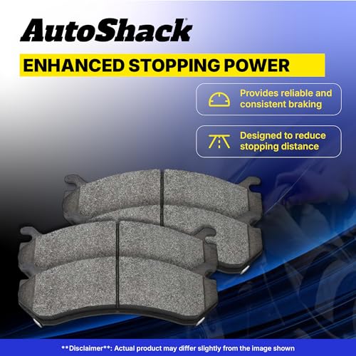 AutoShack Rear Premium Ceramic Brake Pad Set for Ford, Focus 2012-2018 EcoSport 2018-2022 C-Max 2013-2018, FWD AWD L3 1.0L L4 2.0L - style: Premium Ceramic Brake Pad
