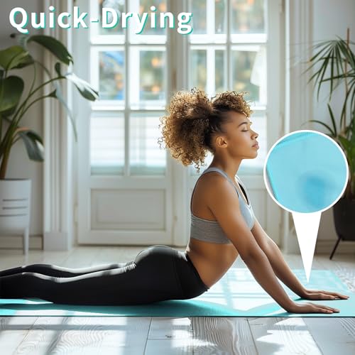 MIAOMIAO 2 Pack Non-Slip Hot Yoga Towel Set,Super Absorbent Microfiber in, 24.5" x 72" - Anti-Slip, Injury Free Design for Pilates, Yoga Mats, Exercise, and Fitness Gear Carbon Grey - color: Z-carbon Grey(2 Pack)