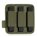Savior Equipment Tactical Pistol Mag Pouch 9mm .40 45acp Open-Top Single & Double Stack Mag Holder Softshell Mags Storage Universal Magazine Carrier, Elastic Band to Hold Tight, Hook-Backed Panel - color: Olive Drab Green (3-Slot)