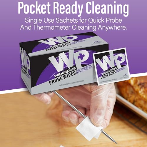 Thermometer Sanitizing Wipes - Probe Wipe Sachet - 100 Wipes - size: 100 Count (Pack of 1)