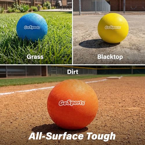 GoSports Inflatable Dodgeballs - Choose 5 Inch or 7 Inch No Sting Balls - Set of 6 Includes Ball Pump & Mesh Bag - color: 5" Balls 6 Pack - Multicolor