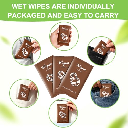 Individual Hand Wipes Wet Wipes Travel Size,Wet Wipes Individually Wrapped | 50PCS Bulk Cleansing Travel Size Wipes for Wedding Travel Restaurant Barbecue(Coconut) - size: 1 Count (Pack of 50)