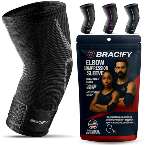 Tennis Elbow Brace for Women & Men, Fitness and Everyday Use (Large)
