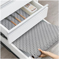 Drawer and Shelf Liner, Non-Slip Kitchen Cabinet Liners Non-Adhesive Thick Strong Grip Waterproof Washable Mats Protect Dresser Shelves Cupboard Bathroom Cabinets, Black & White, 12 in X 10 FT - color: Black and White, size: 11.8"W x 118"L