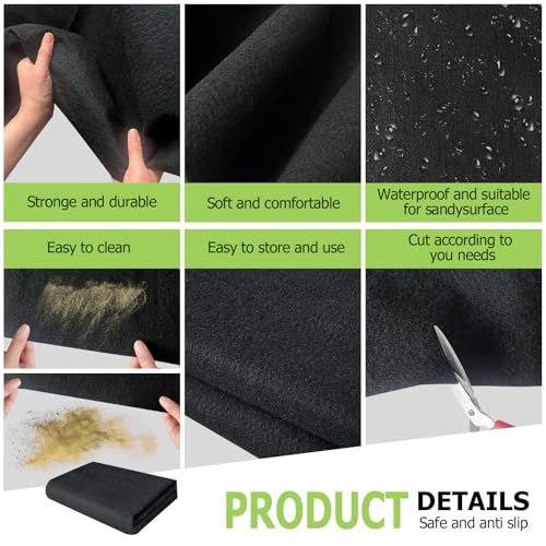 Outdoor Storage Shed Floor Mat, 6 * 4FT Waterproof Washable Garden Flooring Pad with Non Slip Backing, Soft Furniture Patio Covering Carport dust Oil Mat-Tool Shed, Storage Shed Not Included - size: 6 x 4 FT