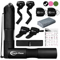 Barbell Pad Set: 10 PCS Gym Equipment Accessories | Squats Hip Thrusts Pad Ankle Straps for Cable Machines Women Men Hip Resistance Band Weight Lifting Straps Wrist Wraps - color: Black