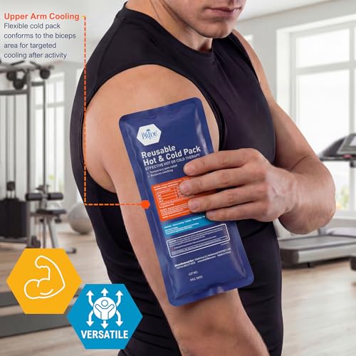 MED PRIDE Reusable Hot & Cold Gel Ice Packs, Flexible Compress, 2-Pack