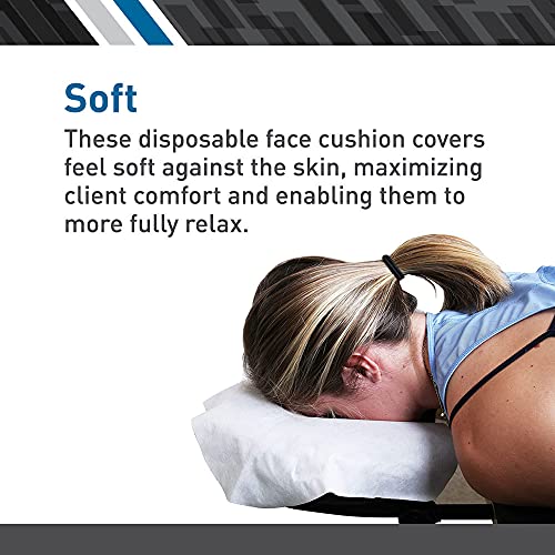 BodyMed Disposable Face Cradle Covers - 2 Pack of 100 Sheets - Medical-Grade, Ultra Soft, Luxurious, Non-Sticking Massage Face Covers/Headrest Covers for Massage Tables & Massage Chairs - size: 200 Count