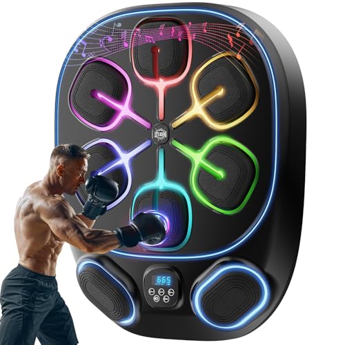 2025 Music Boxing Training Machine for Adults Fitness Equipment Durable Dummy Punching Bag Boxing Machine - Large - color: Black