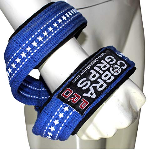 Deadlift Straps Figure 8 Loop Lifting Straps The #1 Choice for Power Lifters weightlifters workout Enthusiasts - color: Blue, size: 80 cm 8.0"+ And Up Wrist Circumference