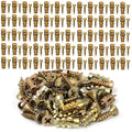 6×14mm Short Expansion Screw Set for Cabinet Hinge Repair & Stripped Thread Restoration, 100 pcs Secure Cabinet Door Fastening (100PCS)