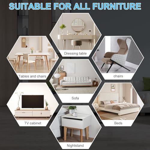 New Upgrade Furniture Movers Sliders - Multi-Surface Furniture Sliders | 4.3" Moving Sliders with Anti-Slip Groove - 8PCS Moving Pads and 8 Hardwood Socks - Protect Floor and Easily Move Furniture - size: 4.3in 8+8Pack
