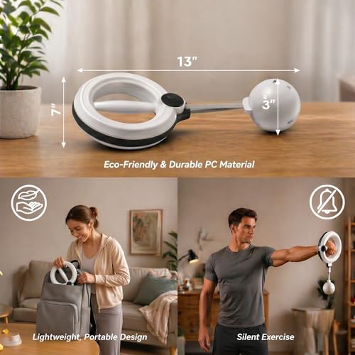 Infinity Hoop Arms, 360 Rotating Wrist Forearm Trainer for Exercise, Arm Infinity Hoop for Shoulder & Chest, Home Workout Equipment
