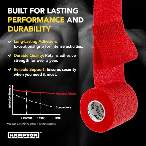 Hampton Adams | As Seen on Shark Tank | Self Adhesive Bandage Wrap (14-Pack) | 15ft | Pet Safe | Breathable Athletic Elastic Cohesive Bandage for Sports Injury Ankle Knee Wrist sprains (Rainbow Mix) - color: Rainbow Mix