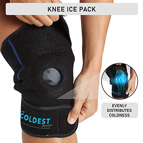 Coldest Knee Ice Pack Wrap, Hot and Cold Therapy - Reusable Compression for Meniscus Tear, Injury Recovery, Sprains, Swelling, Ice Packs After Surgery, Rheumatoid Arthritis, ICY Cold Brace - 2 Pack - size: 2 Count (Pack of 1)