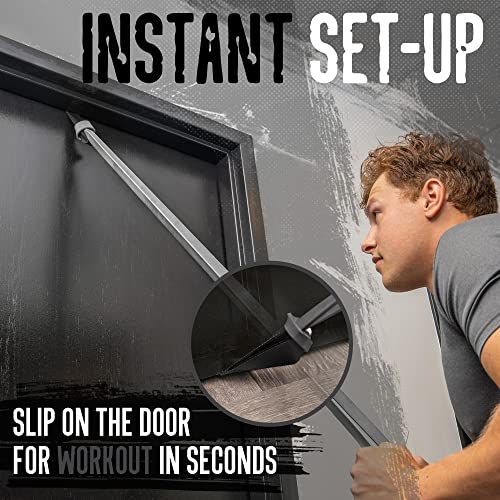 Gradient Fitness Door Anchor for Resistance Bands | Heavy Duty Resistance Band Door Anchors for Stretching Straps, Physical Therapy Exercises & Closed Loop Bands. Door Anchor for Home Gym Workout - color: Black