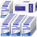 25 Pack - Instant Cold Packs - Instant Ice Packs for Injuries | Disposable Cold Compress Ice Pack for Pain Relief, Swelling, Inflammation, Sprains, Toothache - Cold Pack for Athletes - style: 25 Pack