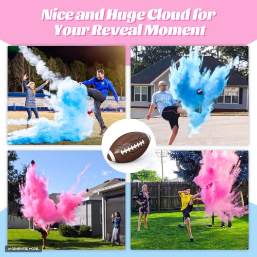 POPUPARTY Gender Reveal Ball with Pink & Blue Powder, for Baby Boy or Girl Gender Reveal, Party Supplies - size: Large