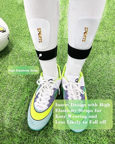 Mini Shin Guards Soccer Kids Age 4-6 with Straps Protective Gear | 4 Pairs Ultra Light Tiny Protective Equipment,Impact Resistant Calf Protective Gear Shin Pads for Toddler Youth Players - size: Small