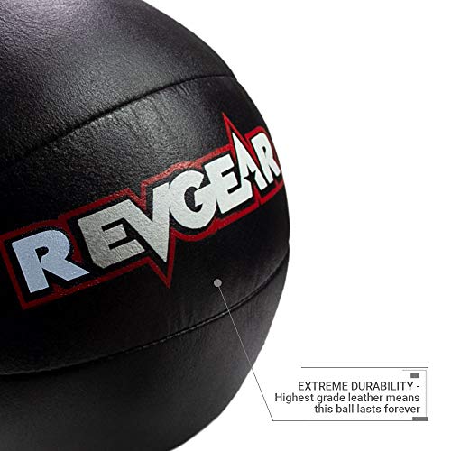 Revgear Leather Medicine Ball, 9-Pound