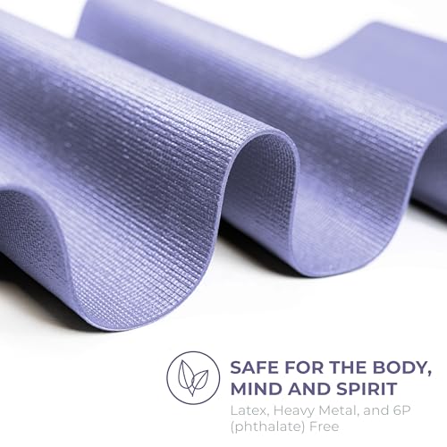 Voyage 5mm Studio Yoga Mats, 10 Pack, 72x24in - color: Peri Purple