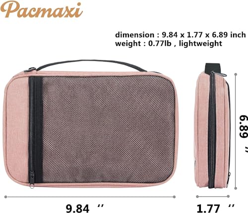PACMAXI 36 Watch Bands Storage Case - Holds 36 Bands, Fits Most Sizes, Organizer for Watch Straps & Accessories - color: pink