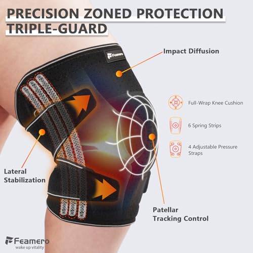 Plus Size Knee Brace for Women and Men, Innovative Cross-Pressure Adjustable Knee Support with Side Stabilizers for Meniscus Tears, Arthritis and Joint Pain Relief (5XL/6XL) - size: 5XL/6XL