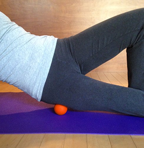 Kieba Massage Lacrosse Balls for Myofascial Release, Trigger Point Therapy, Muscle Knots, and Yoga Therapy. Set of 2 Firm Balls (2 Orange) - color: Two Orange