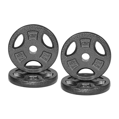 CAP Barbell Standard 1-Inch Grip Weight Plates - color: Black, size: 7.5 lbs Plate Pack (x4)