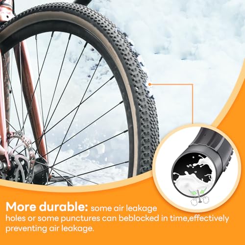 2-PCS 28"/29" Self-Sealing Bike Tubes 28/29 x2.125-2.40 RFV48mm Automatic Repair, Puncture Resistant Compatible with 28/29x2.125/2.2/2.25/2.3/2.35/2.4 Bike Bicycle Tire Tubes Presta Valve
