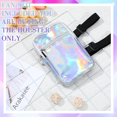 Carnival Leg Bag Holographic Thigh Bag with Adjustable Strap Leg Pouch Harness Women Summer Travel Hiking Pack(Silver,Leg Bag) - color: Silver, style: Leg Bag
