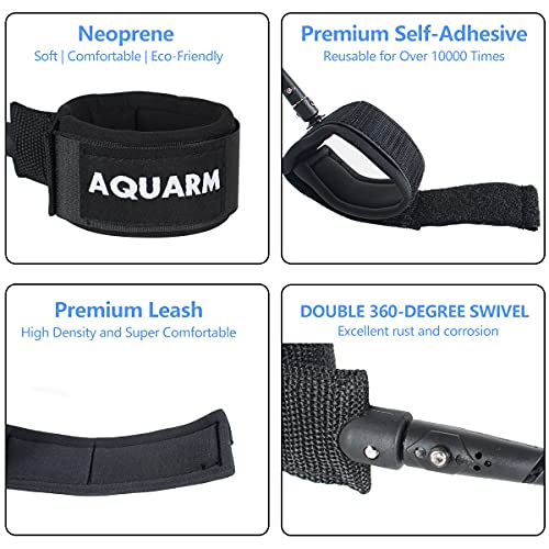 Premium Coiled Surfboard Leash, 11 feet SUP Leash Leg Rope, Stand Up Paddle Board Leash for All Types of Surfboards - color: Dark Blue