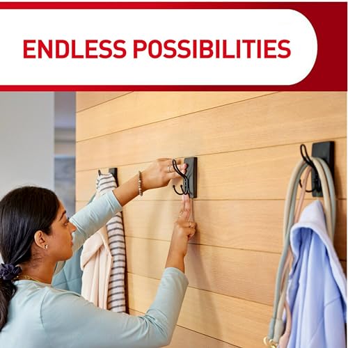 Command X-Large Matte Black Triple Hook, 2 Hooks, 6 Strips, Damage-Free Hanging with Adhesive Strips, No Tools Wall Hook for Hanging Decorations in Living Spaces - style: 2-Pack