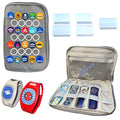 MagicBand+ Travel Case. Includes 5 MagicBand Protectors and 20 Custom Park/Ship-Themed Stickers. Disney World Accessories for Trip. Disney Cruise Essentials.