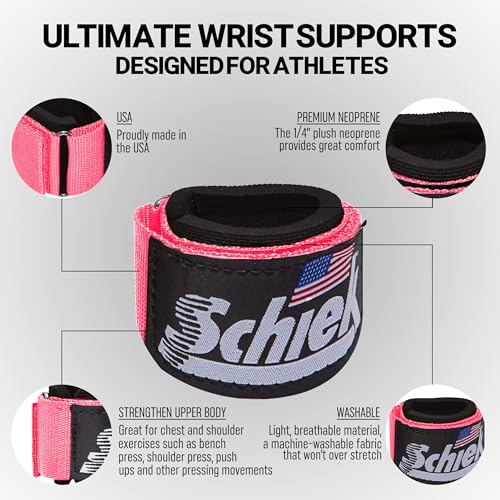 Schiek Sports Model 1100 WS Ultimate Weightlifting Wrist - color: Pink