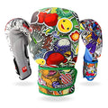 Sticker Bomb Adult Boxing Gloves - color: Dino Jungle, size: 10 OZ