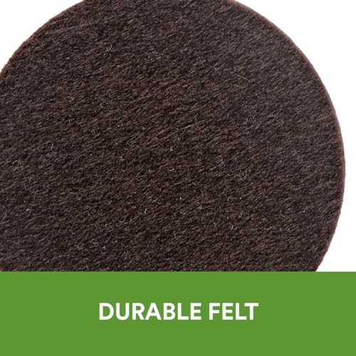 Scotch Felt Pads Brown, 2 Large Pads 4 x 6 in, Felt Furniture Pads for Protecting Hardwood Floors, Easy-to-Apply, Self-Stick Design, Reliable Protection from Nicks, Dents & Scratches (SP820-NA) - color: Brown, style: 2 Pads