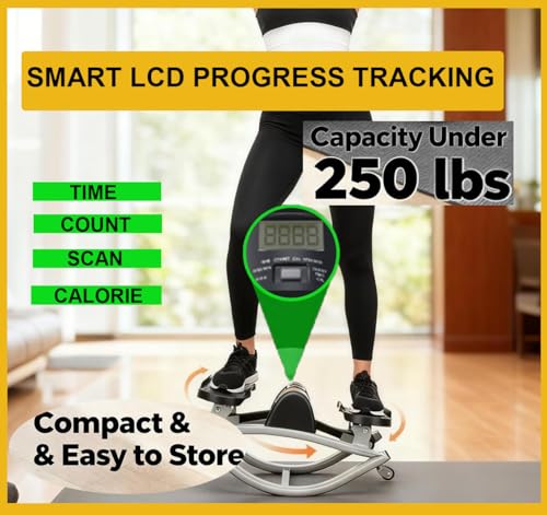 Rock Stepper Side to Side Pink Lateral Rocking Stepper Side to Side with Digital Display Rock Stepper Exercise Machine with Resistance Bands,Home Workout Machine (Pink, Sets) - color: PINK