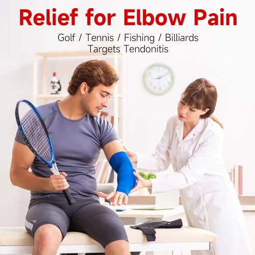 FitBeast Flex Therapy Bar, Tennis Elbow Therapy Bar - Ideal for Relieve Tendonitis Pain & Improve Grip Strength, Fitness Resistance Bar for Golfers Elbow & Tendinitis, Twist Bar for Physical Therapy - color: 1 Piece - Red - Heavy