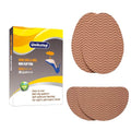 UNIKSTEP 6 Pairs (12 Pieces) Shoe Sole Non Slip Pads, Anti Skid Self Adhesive Rubber Grips, Shoe Bottom Front Sole and Heel Noise Reduction Protector Cushions (Khaki with Wave Pattern) - color: Khaki With Wave Pattern