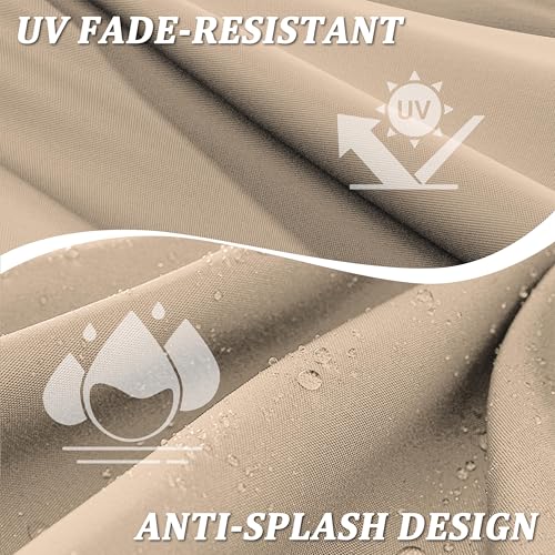 Premium Outdoor Bench Cushions for Patio Furniture 3.5inches Memory Foam Bench Cushion Waterproof Fade Resistant Porch Swing Cushions with Straps 36×18 Inch Sand - color: Sand, size: 36'' x 18'' x 3.5''