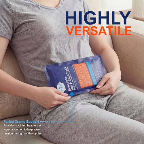 MED PRIDE Reusable Hot & Cold Gel Ice Packs, Flexible Compress, 2-Pack