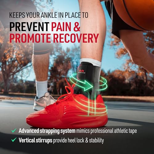 McDavid Ankle Brace Ultralight for Sprained Ankle, Figure 8 Ankle Braces, Lace up Ankle Brace, Ankle Braces for Men and Women, Ankle Support Brace and Stabilizer - color: Black, size: X-Large