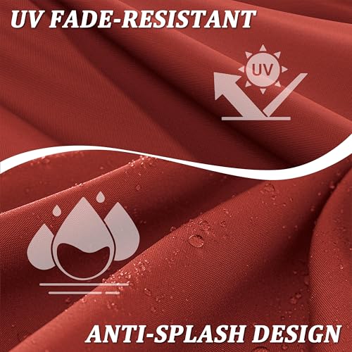 Premium Outdoor Bench Cushions for Patio Furniture 3.5inches Memory Foam Bench Cushion Waterproof Fade Resistant Porch Swing Cushions with Straps 36×18 Inch Terra Red - color: Terra Red, size: 36'' x 18'' x 3.5''